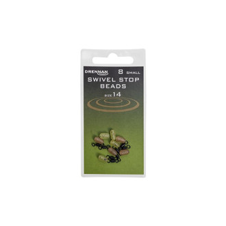 Obratlíky Drennan s korálkem Swivel Stop Beads 8ks