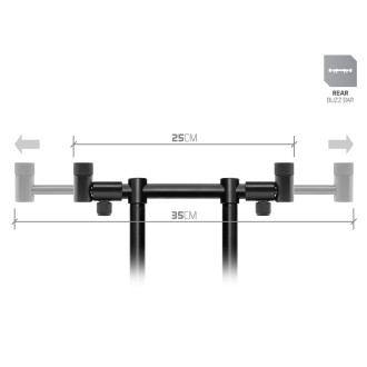 Přední FlexiMAG hrazda pro 2 pruty Delphin RPX ProSTALX BW 25-37cm