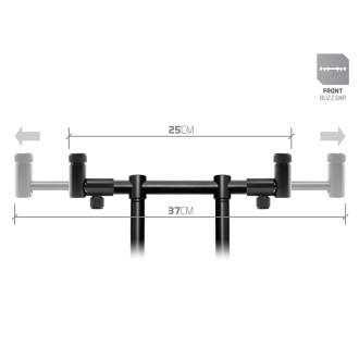 Zadní Flexi hrazda Delphin pro 2 pruty RPX ProSTALX BW 25-35cm