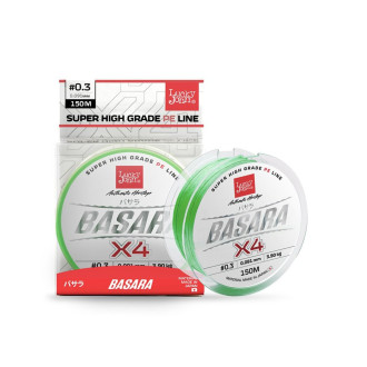 Splétaná šňůra Lucky John Basara X4 Light Green 150m