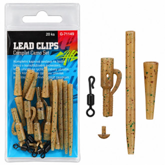 Kompletní sada na boční olovo Giants Fishing Lead Clips Complet Camo Set
