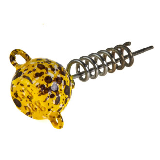 Jigová hlavička Lucky John BBS Wobbling Flexhead Pike yellow 2ks