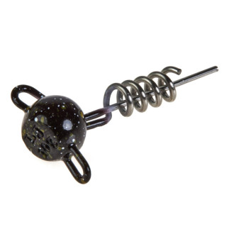 Jigová hlavička Lucky John BBS Wobbling Flexhead Pike black 2ks
