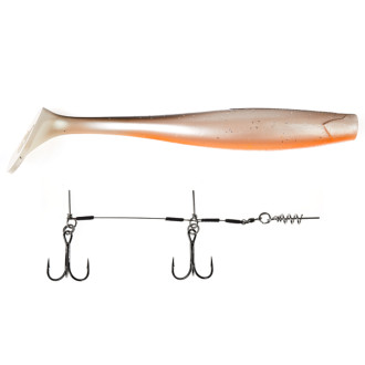 Gumová nástraha Lucky John 3D Kubira Swim Shad 9" SET Roach