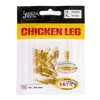 Gumová nástraha Lucky John Chicken Leg 1,0" 20ks Osaka Pumpkin