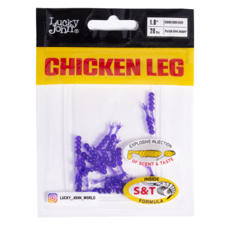 Gumová nástraha Lucky John Chicken Leg 1,0" 20ks  Purple Blue Pepper