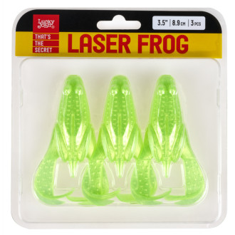 Žába Lucky John Laser Frog 3,5" 8,9cm 3ks barva PA51