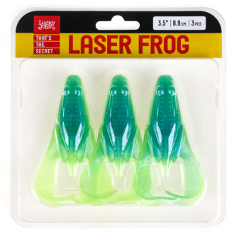 Žába Lucky John Laser Frog 3,5" 8,9cm 3ks barva T57