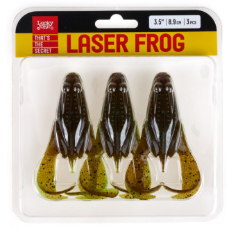 Žába Lucky John Laser Frog 3,5" 8,9cm 3ks barva Z15