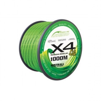 Šňůra Mistrall Shiro Braided Line X4 1000m