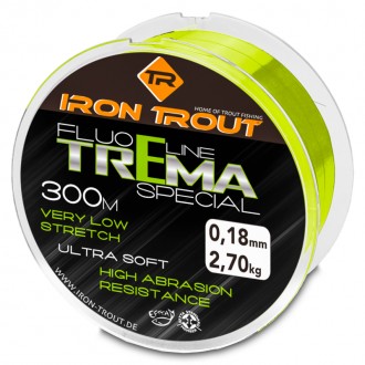 Iron Trout vlasec Fluo line Trema special 300 m 0,22 mm, žlutá