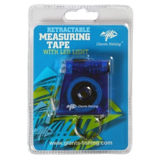 Metr se světélkem Giants Fishing Retractable Measuring Tape with Light 1m