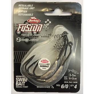 Háčky Berkley Fusion19 Weighted Swimbait