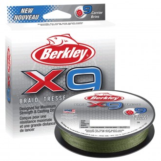 Šňůra Berkley X9 Low Vis Green 150m