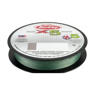 Splétaná šňůra Berkley X5 Low Vis Green 150m