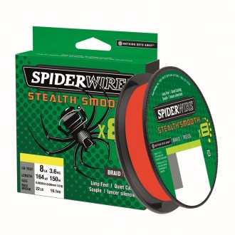 Šňůřa Spiderwire Stealth Smooth8 červená 150m