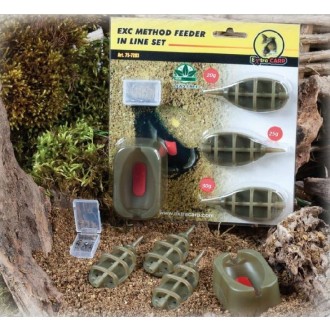 Set krmítek Extra Carp Method Feeder Set 20,25,30g + formička