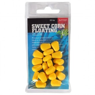 Umělá nástraha Giants Fishing Sweet Corn Floating Yellow 20ks