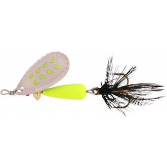 Třpytka Abu Garcia Droppen Fluo Chart. Silver/Black Feather