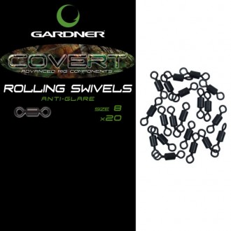 Obratlíky Gardner Covert Rolling Swivels 20ks