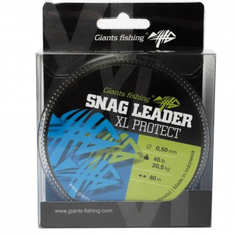 Šokový vlasec Giants Fishing Snag Leader XL- Protect Army Green 80m