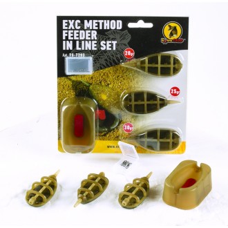 Sada krmítek Extra Carp Method Feeder Set 20,30,40g + formička