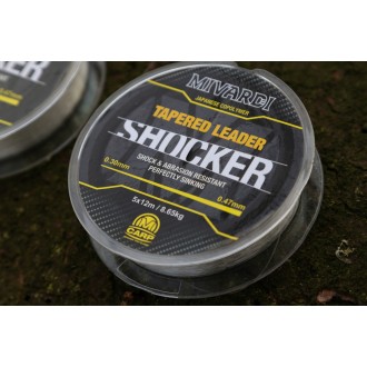 Ujímaný vlasec Mivardi Shocker Tapered Leader 5x12 m