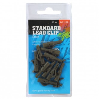 Závěs na boční olovo Giants Fishing Standard Lead Clip Green 10ks