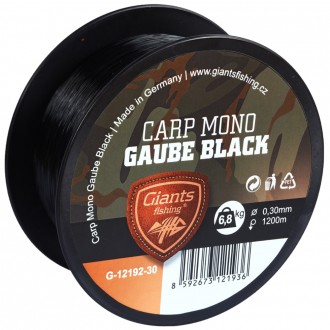 Vlasec Giants Fishing Carp Mono Gaube Black 1200m