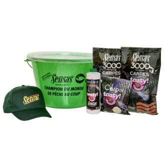 Akční kbelík Sensas 3000 Carp Tasty Strawberry (kapr jahoda)