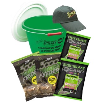 Akční kbelík krmení Sensas 3000 Method Feeder Pellets (feeder pelety)
