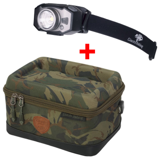 Akční set Giants Fishing - Pouzdro na elektroniku Medium + Čelovka Headlamp LED Deluxe 300