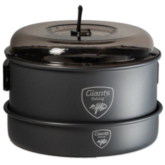 Akční set Sada nádobí s konvičkou + Nerezový thermo hrnek 400ml Giants Fishing