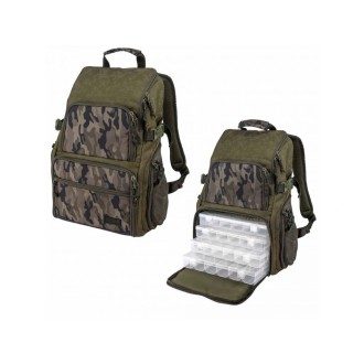 Batoh Spro Double Camouflage Backpack + 4 krabičky