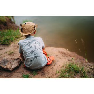 Dětské tričko Giants Fishing šedé Kapřík