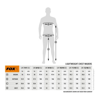 Prsačky Fox Lightweight Green Waders