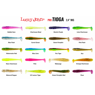 Gumová nástraha Lucky John Pro Tioga 2,4" 9ks