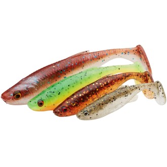 Gumová nástraha Savage Gear Fat Minnow T-Tail Bulk Chartreuse Pumpkin