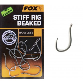 Háčky bez protihrotu Fox Edges Armapoint Stiff Rig Beaked Barbless 10ks