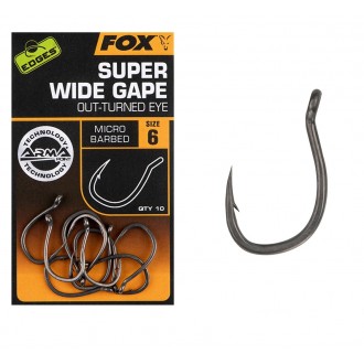 Háčky Fox Edges Armapoint Super Wide Gape Outturned Eye 10ks