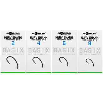 Háčky Korda Basix Kurv Shank Micro Barbed