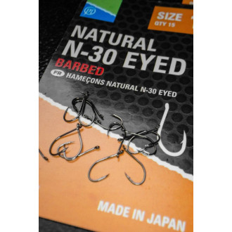 Háčky Preston Natural N-30 Eyed