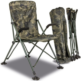 Křeslo Solar Undercover Camo Foldable Easy Chair - High