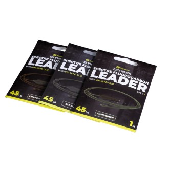 Montáž RidgeMonkey Spectre FLuorocarbon Uni Lead Clip Leader 45lb