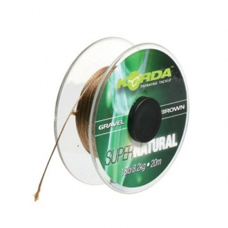 Návazcová šňůrka Korda Super Natural Gravel Brown 25lb 20m