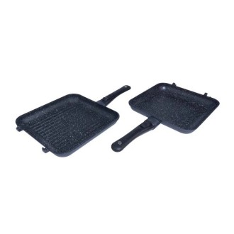 Pánev RidgeMonkey Connect Pan & Griddle XXL Granite Edition