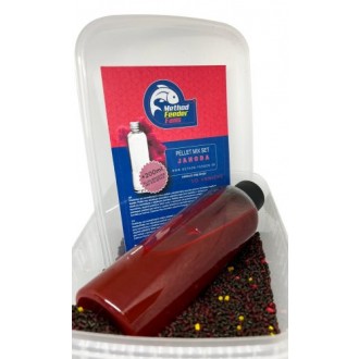 Pelety Method Feeder Fans Mix Set 500g + Liquid Klasik 200ml