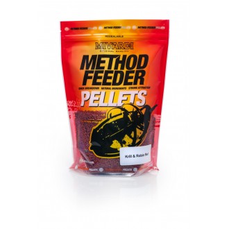 Pelety Mivardi Method Pellets Krill - Robin Red 2,8mm 750g