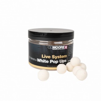 Plovoucí boilie CC Moore Live System White 13-14mm 45ks