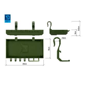 Polička na rodpod Delphin ShelfPod Camo